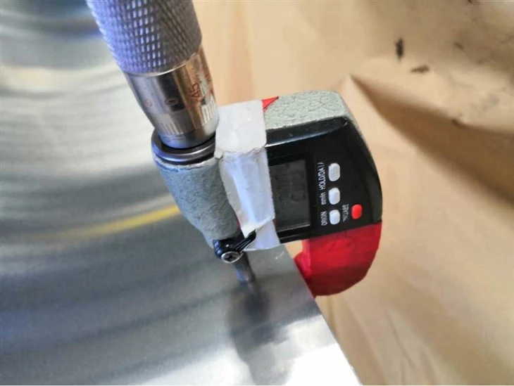 5251 grade aluminum thickness Measurement